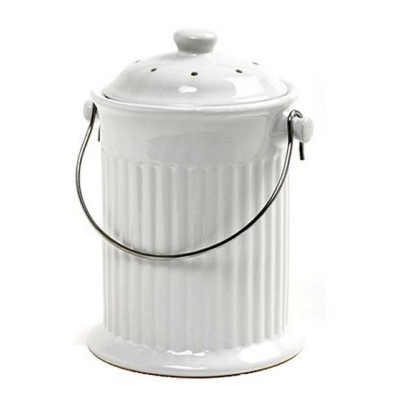 0.8 3Q Gallon Ceramic Compost Keeper Compost bin Compost pail