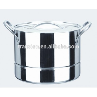 12pcs stainless steel steamer and cooking pots 4 6 8 10L