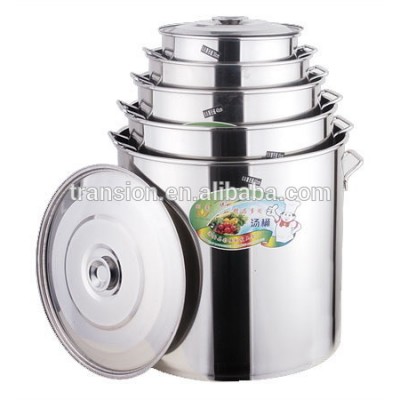 30 35 40 45 50 60cm deep large stainless steel stock pot big size