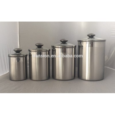 stainless steel Canister set 4-in-one canister set air tight canister set