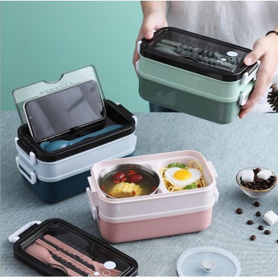 Stainless steel Lunch box with soup bow